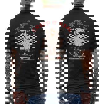 Creep It Real Spooky Season Halloween Ghost Skateboarding Men's T-shirt Back Print - Thegiftio UK