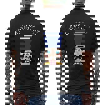Crushing It Nutcracker Christmas Men's Crewneck Short Sleeve Back Print T-shirt - Monsterry