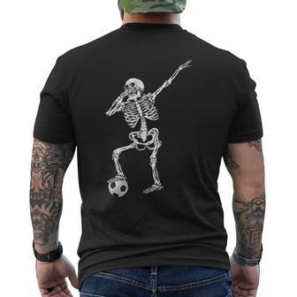 Cute Dabbing Skeleton Soccer Halloween Costumes Boys Kid Men's T-shirt Back Print - Thegiftio UK