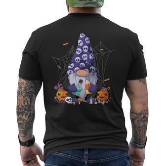 Cute Gnomes Happy Halloween Fall Candy Corn Pumpkin Kid V2 Men's T-shirt Back Print - Thegiftio UK