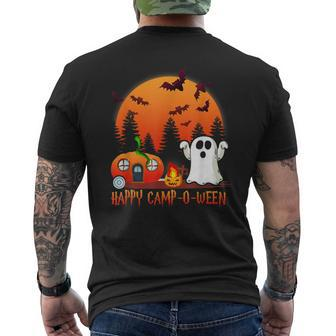 Cute Happy Camp-O-Ween Camping Halloween Costumes Men's T-shirt Back Print - Thegiftio UK
