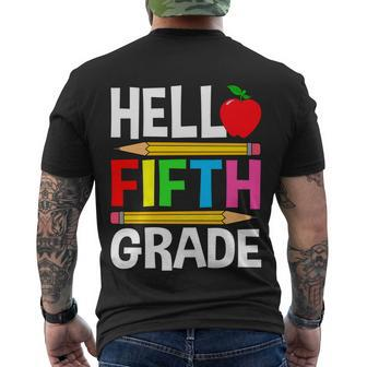 Cute Hello Fifth Grade Outfit Happy Last Day Of School Funny Gift Men's Crewneck Short Sleeve Back Print T-shirt - Monsterry DE
