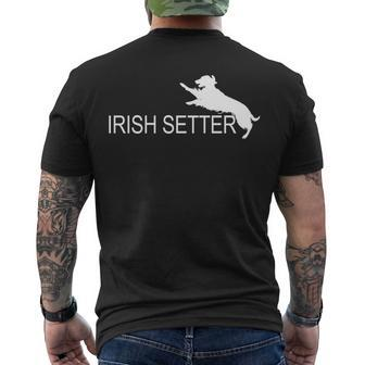 Cute Irish Setter Dog Men's Crewneck Short Sleeve Back Print T-shirt - Monsterry AU