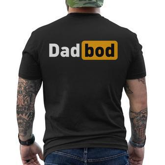 Dad Bod Classic Style Father’S Day Shirt Daddy Tshirt Men's Crewneck Short Sleeve Back Print T-shirt - Monsterry
