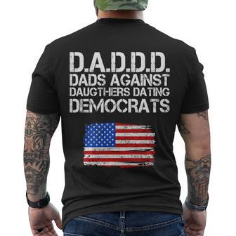 Daddd Dads Against Daughters Dating Democrats Men's Crewneck Short Sleeve Back Print T-shirt - Monsterry DE
