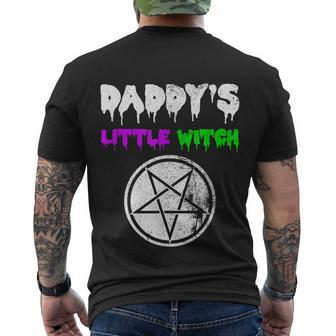 Daddys Little Witch Halloween Sexy Kinky Men's T-shirt Back Print - Thegiftio UK