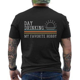 Day Drinking My Favorite Hobby V2 Men's Crewneck Short Sleeve Back Print T-shirt - Monsterry UK