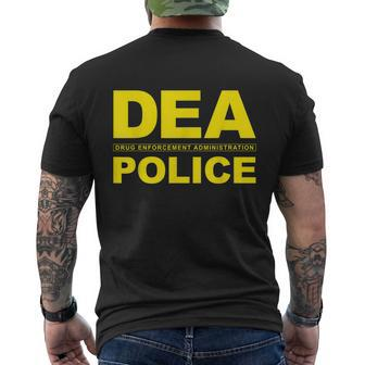 Dea Drug Enforcement Administration Agency Police Agent Tshirt Men's Crewneck Short Sleeve Back Print T-shirt - Monsterry AU