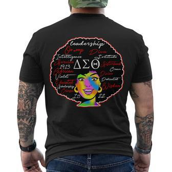 Delta Sorority Sigma Theta Paraphernal Men's Crewneck Short Sleeve Back Print T-shirt - Monsterry DE