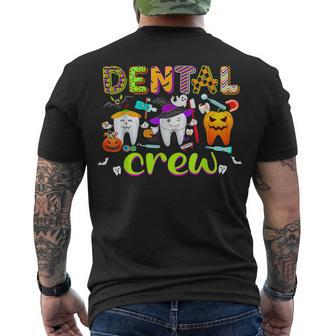 Dental Boo Crew Halloween Dentist Assistant V3 Men's T-shirt Back Print - Seseable