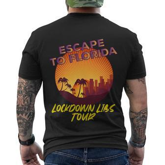 Desantis Escape To Florida Gift V4 Men's Crewneck Short Sleeve Back Print T-shirt - Monsterry AU