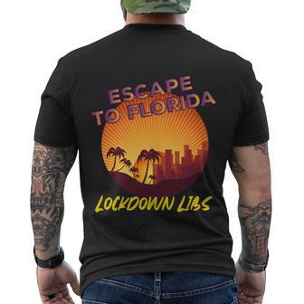 Desantis Escape To Florida Great Gift V2 Men's Crewneck Short Sleeve Back Print T-shirt - Monsterry AU