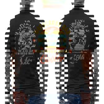Dirt Bike Dad Like A Regular Dad But Cooler Motocross Dad Men's T-shirt Back Print - Thegiftio UK