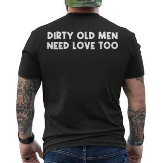 Dirty Old Men Men's Crewneck Short Sleeve Back Print T-shirt - Seseable