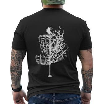 Disc Golf Basket Tree Shirts Funny Tshirt Men's Crewneck Short Sleeve Back Print T-shirt - Monsterry