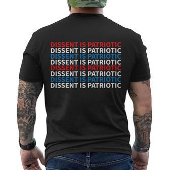 Dissent Is Patriotic Shirt Collar Rbg I Dissent Men's Crewneck Short Sleeve Back Print T-shirt - Monsterry AU