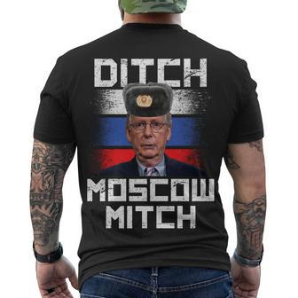 Ditch Moscow Mitch Mcconnell Men's Crewneck Short Sleeve Back Print T-shirt - Monsterry