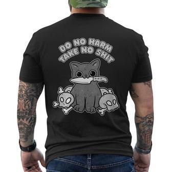 Do No Harm Take No Shit Men's Crewneck Short Sleeve Back Print T-shirt - Monsterry AU