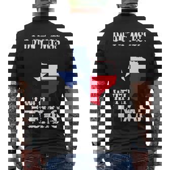 Dont Mess With Texas V2 Men's Crewneck Short Sleeve Back Print T-shirt - Monsterry