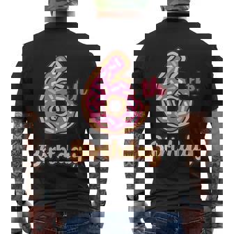 Donuts Birthday 6Th Birthday Donuts Donuts Number 6 Six Birthday Donut Men's T-shirt Back Print - Thegiftio UK