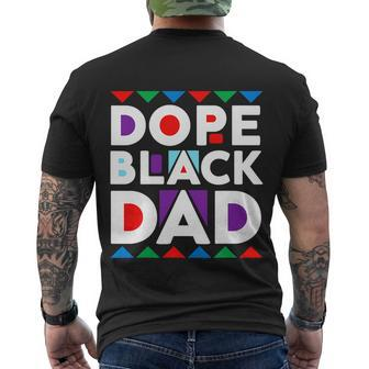 Dope Black Dad Juneteenth Dope Black Father Men's Crewneck Short Sleeve Back Print T-shirt - Monsterry CA