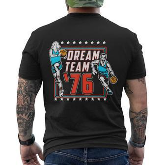 Dream Team America Patriot Proudly Celebrating 4Th Of July Men's Crewneck Short Sleeve Back Print T-shirt - Monsterry