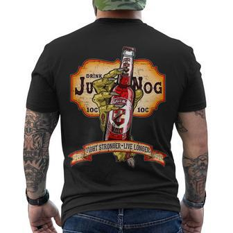 Drink Juggernog Soda Zombies Men's Crewneck Short Sleeve Back Print T-shirt - Monsterry AU