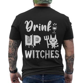 Drink Up Witches Funny Halloween Quote V5 Men's Crewneck Short Sleeve Back Print T-shirt - Monsterry AU