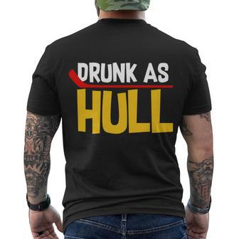 Drunk As Hull Men's Crewneck Short Sleeve Back Print T-shirt - Monsterry CA