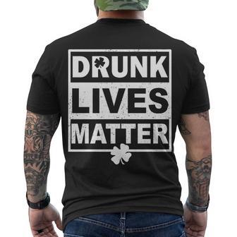 Drunk Lives Matter St Patricks Day V2 Men's Crewneck Short Sleeve Back Print T-shirt - Monsterry CA