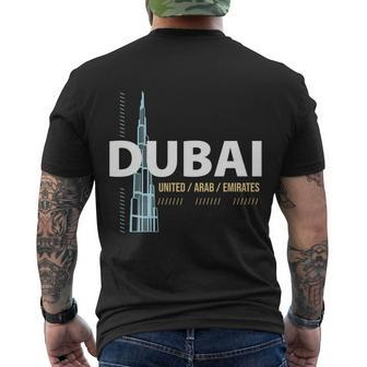 Dubai V2 Men's Crewneck Short Sleeve Back Print T-shirt - Monsterry