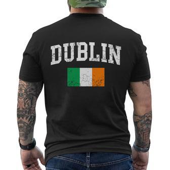 Dublin Ireland Irish Flag St Patricks Day Men's T-shirt Back Print - Thegiftio UK