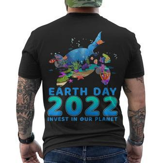 Earth Day 52Nd Anniversary 2022 Turtle Environmental Men's T-shirt Back Print - Thegiftio UK