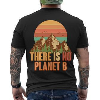 Earth Day There Is No Planet B Men's Crewneck Short Sleeve Back Print T-shirt - Monsterry