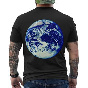 Earth World Tshirt Men's Crewneck Short Sleeve Back Print T-shirt - Monsterry CA