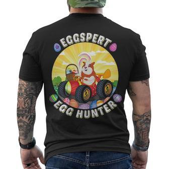 Easter Guinea Pig Lover Egg Truck Eggspert Egg Hunter Girls Men's T-shirt Back Print - Thegiftio UK