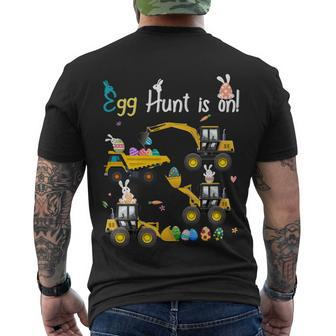 Egg Hunt Is On Tractor Easter Bunny Eggs Boys Toddler V2 Men's T-shirt Back Print - Thegiftio UK