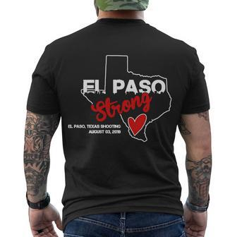 El Paso Strong Texas Shooting Tshirt Men's Crewneck Short Sleeve Back Print T-shirt - Monsterry UK