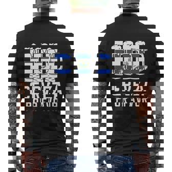 El Salvador Cerveza Por Favor Flag Men's T-shirt Back Print - Thegiftio