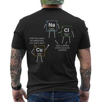 Element Funny Science Puns Tshirt Men's Crewneck Short Sleeve Back Print T-shirt - Monsterry