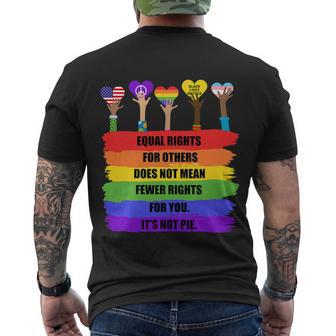 Equal Rights For Others Lgbt Pride Month 2022 Tshirt Men's Crewneck Short Sleeve Back Print T-shirt - Monsterry DE