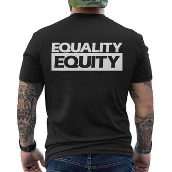 Equality Equity Equality Hurts No One Lgbt Pride Month Meaningful Gift Men's Crewneck Short Sleeve Back Print T-shirt - Monsterry