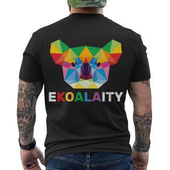 Equality Koala Gay Pride Men's Crewneck Short Sleeve Back Print T-shirt - Monsterry