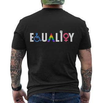 Equality Lgbt Human Rights Tshirt Men's Crewneck Short Sleeve Back Print T-shirt - Monsterry UK