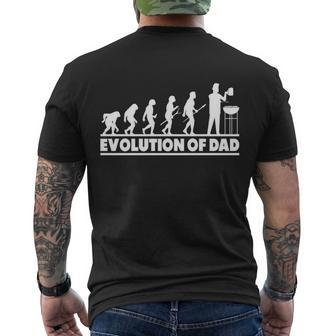 Evolution Of Dad Grilling Fathers Day Bbq Beer Grill Men's T-shirt Back Print - Thegiftio UK
