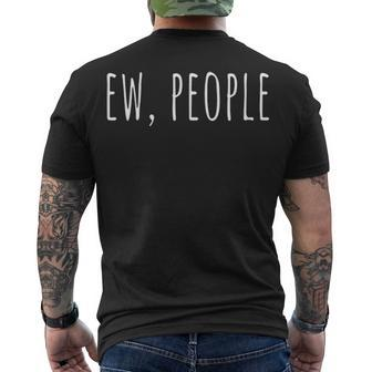 Ew People V3 Men's Crewneck Short Sleeve Back Print T-shirt - Seseable