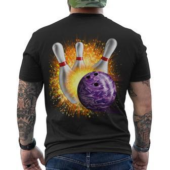 Explosive Spare Hit Bowling Tshirt Men's Crewneck Short Sleeve Back Print T-shirt - Monsterry