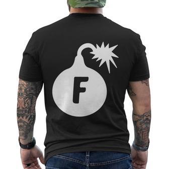 F Bomb Tshirt Men's Crewneck Short Sleeve Back Print T-shirt - Monsterry UK