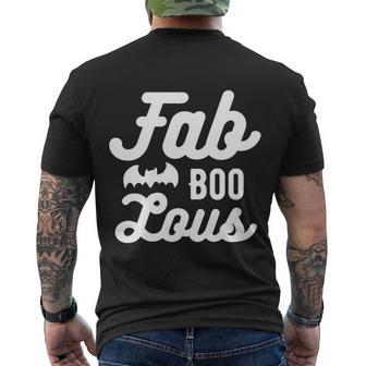 Fab Boo Lous Halloween Quote Men's Crewneck Short Sleeve Back Print T-shirt - Monsterry CA
