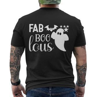 Fab Boo Lous Halloween Quote V2 Men's Crewneck Short Sleeve Back Print T-shirt - Monsterry AU